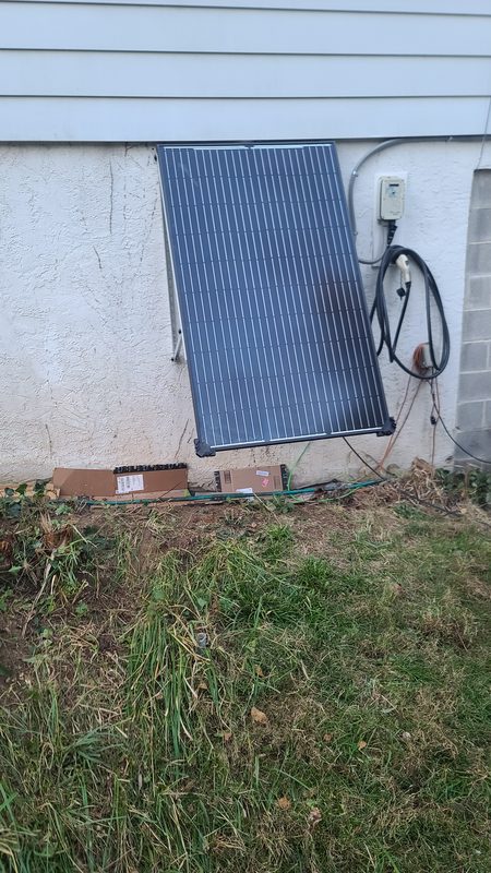First panel of the new southwest wall array, October 2026