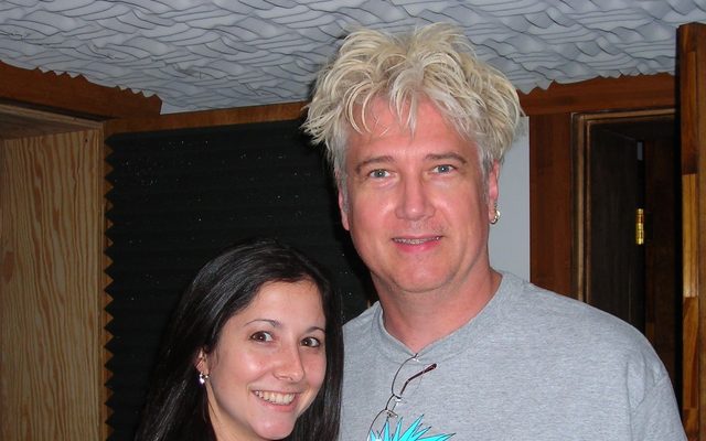 Julie Kliener and Rick Denzien at bäh-fō! Studio